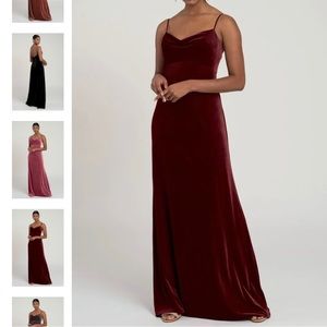 Jenny Yoo Sammi Dress in Dark Berry